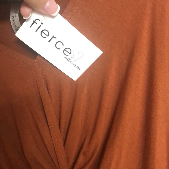 Burnt Orange Long Sleeve Top - Picture 3 of 4